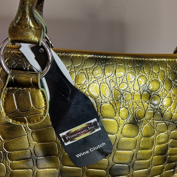 Primeware Wine Bottle PURSE. Thermal New Corkscrew Included Yellow. - Picture 5 of 13